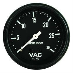AutoMeter 2317 Auto Gage Mechanical Vacuum Gauge, 2-5/8 Inch