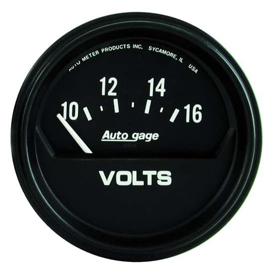 AutoMeter 2319 Auto Gage Air-Core Voltmeter Gauge, 2-5/8 Inch