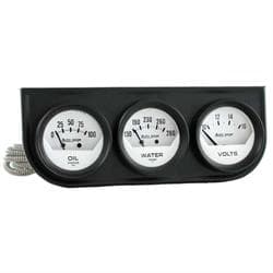 AutoMeter 2324 AutoGage Mechanical 3 Gauge Console,Oil/Water/Volt