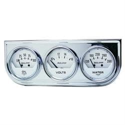 AutoMeter 2325 AutoGage Mechanical 3 Gauge Console,Oil/Water/Volt