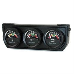 AutoMeter 2391 Auto Gage 3 Gauge Console, Oil/Volt/Water
