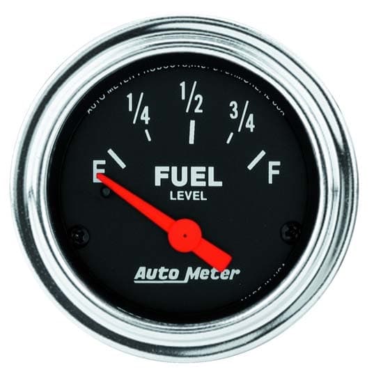 AutoMeter 2514 Trad. Chrome Air-Core Fuel Level Gauge,2-1/16