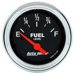 AutoMeter 2516 Trad. Chrome Air-Core Fuel Level Gauge,2-1/16