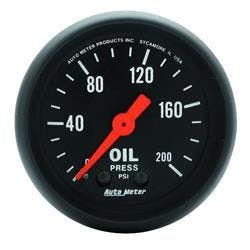 AutoMeter 2604 Z-Series Mechanical Oil Press. Gauge,100PSI,2-1/16