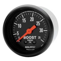 AutoMeter 2616 Z-Series Mechanical Boost Gauge,35 PSI,2-1/16 Inch