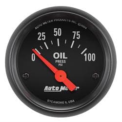 AutoMeter 2632 Z-Series Quartz Clock Gauge, 2-1/16 Inch