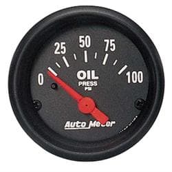 AutoMeter 2634 Z-Series Air-Core Oil Press. Gauge,100 PSI,2-1/16