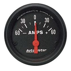 AutoMeter 2644 Z-Series Air-Core Ammeter Gauge, 60A, 2-5/8 Inch