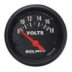 AutoMeter 2645 Z-Series Air-Core Voltmeter Gauge, 2-1/16 Inch