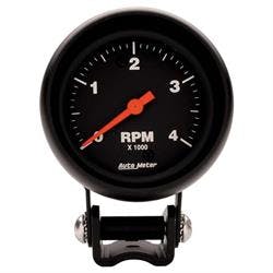AutoMeter 2890 Z-Series Air-Core Pedestal Tach, 4k RPM,2-5/8 Inch