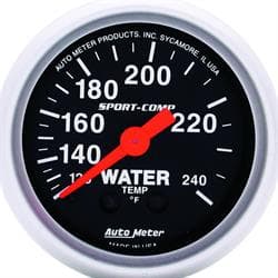 AutoMeter 3332 Sport-Comp Mechanical Water Temperature Gauge
