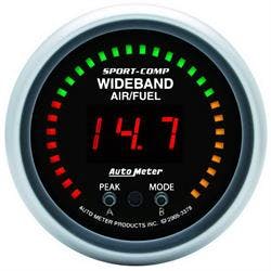 AutoMeter 3378 Air/Fuel Ratio-Pro, 2 1/16 Inch, W/ Peak and Warn