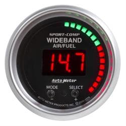 AutoMeter 3397 Air/Fuel Ratio-Pro, 2 1/16 Inch, W/ Peak and Warn