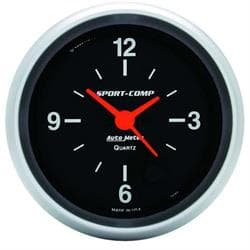 AutoMeter 3585 Sport-Comp Quartz Clock Gauge, 2-5/8 Inch