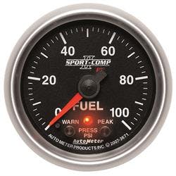 AutoMeter 3671 Fuel Pressure Gauge, 2 1/16 Inch, 100PSI