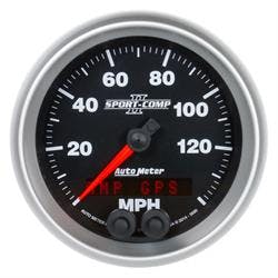 AutoMeter 3680 Speedo Gauge, 3 3/8 Inch, 140MPH, GPS II