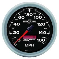 AutoMeter 3689 Sport-Comp II Air-Core Speedometer, 160 MPH,5 Inch