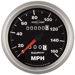 AutoMeter 3693 Speedo Gauge, 3 3/8 Inch, 160MPH, Mechanical II