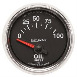 AutoMeter 3821 GS Mechanical Oil Press. Gauge, 2-1/16 Inch
