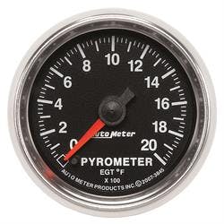 AutoMeter 3845 Pyrometer Gauge, 2 1/16 Inch, 2000 Deg., GS