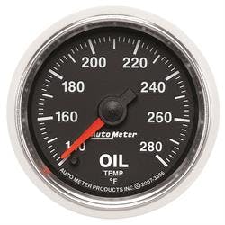 AutoMeter 3856 Oil Temp Gauge, 2 1/16 Inch, 140-280 Deg., GS