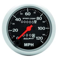 AutoMeter 3992 Sport-Comp Mechanical Speedometer, 120 MPH, 3-3/8
