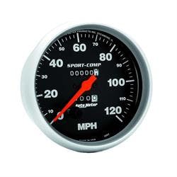 AutoMeter 3994 Sport-Comp Mechanical Speedometer, 120 MPH, 5 Inch