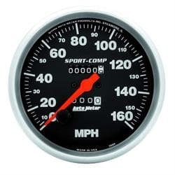 AutoMeter 3995 Sport-Comp Mechanical Speedometer, 160 MPH, 5 Inch