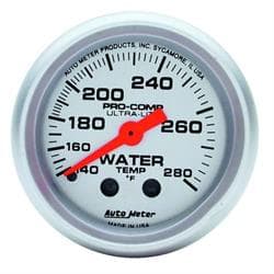 AutoMeter 4331 Ultra-Lite Mechanical Water Temperature Gauge