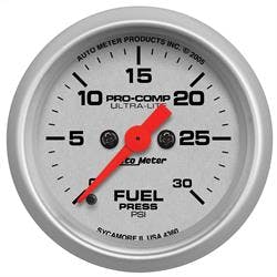 AutoMeter 4360 Fuel Pressure Gauge, 2 1/16 Inch, Ultra-Lite