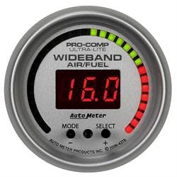 AutoMeter 4378 Air/Fuel Ratio-Pro, 2 1/16 Inch, W/ Peak and Warn