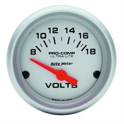 AutoMeter 4385 Ultra-Lite Quartz Clock Gauge, 2-1/16 Inch