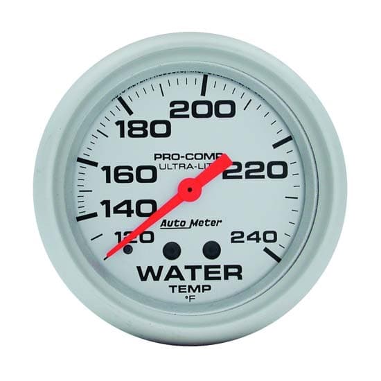 AutoMeter 4432 Ultra-Lite Mechanical Water Temp. Gauge, 2-5/8