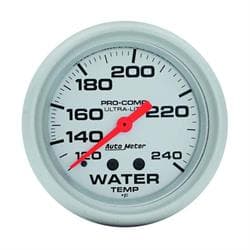 AutoMeter 4432 Ultra-Lite Mechanical Water Temp. Gauge, 2-5/8