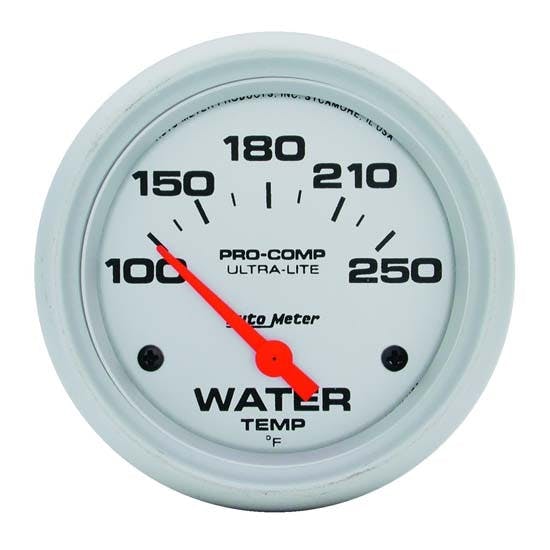 AutoMeter 4437 Ultra-Lite Air-Core Water Temperature Gauge, 2-5/8