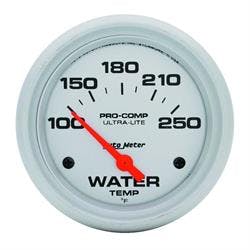 AutoMeter 4437 Ultra-Lite Air-Core Water Temperature Gauge, 2-5/8