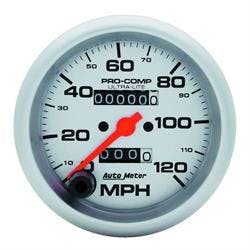 AutoMeter 4492 Ultra-Lite Mechanical Speedometer, 120 MPH, 3-3/8