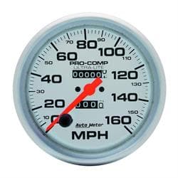 AutoMeter 4495 Ultra-Lite Mechanical Speedometer, 160 MPH, 5 Inch