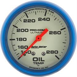 AutoMeter 4541 Ultra-Nite Mechanical Oil Temp. Gauge,2-5/8 In.