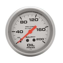 AutoMeter 4622 Ultra-Lite Mech Oil Press. Gauge, 200 PSI, 2-5/8