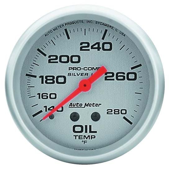 AutoMeter 4641 Ultra-Lite Mechanical Oil Temperature Gauge, 2-5/8