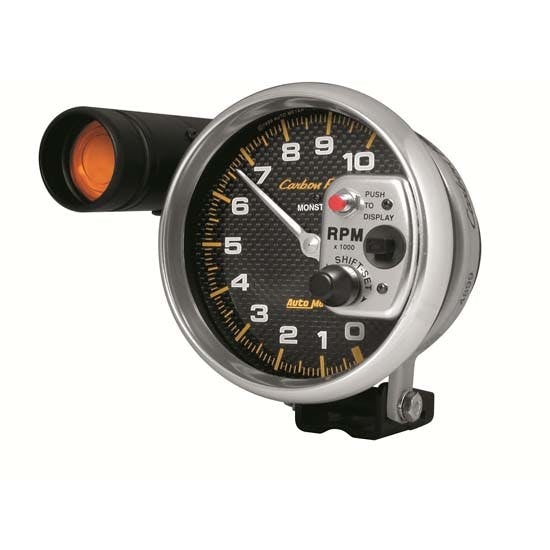 AutoMeter 4899 Carbon Fiber Air-Core Pedestal Tachometer Gauge