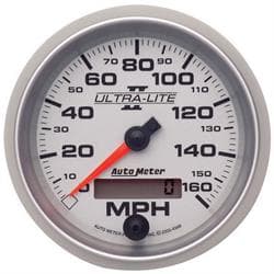 AutoMeter 4988 Speedo Gauge, 3 3/8 Inch, 160MPH, Ultra-Lite II