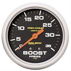 AutoMeter 5404 Pro-Comp Mechanical Boost Gauge, 35 PSI,2-5/8 Inch