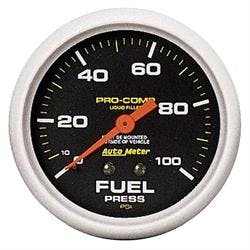 AutoMeter 5412 Pro-Comp Mech. Fuel Press. Gauge,100 PSI,2-5/8