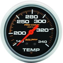 AutoMeter 5435 Temp Gauge, 2 5/8 Inch, 140-280 Deg., Pro-Comp