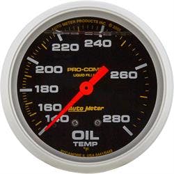 AutoMeter 5441 Pro-Comp Mechanical Oil Temperature Gauge, 2-5/8