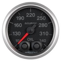 AutoMeter 5640 Oil Temp Gauge, 2 1/16 Inch, 340 Deg., Elite