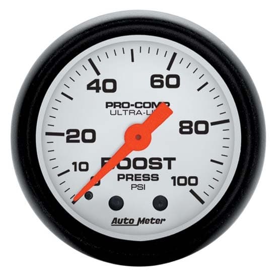 AutoMeter 5706 Phantom Mechanical Boost Gauge,100 PSI,2-1/16 Inch