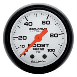 AutoMeter 5706 Phantom Mechanical Boost Gauge,100 PSI,2-1/16 Inch